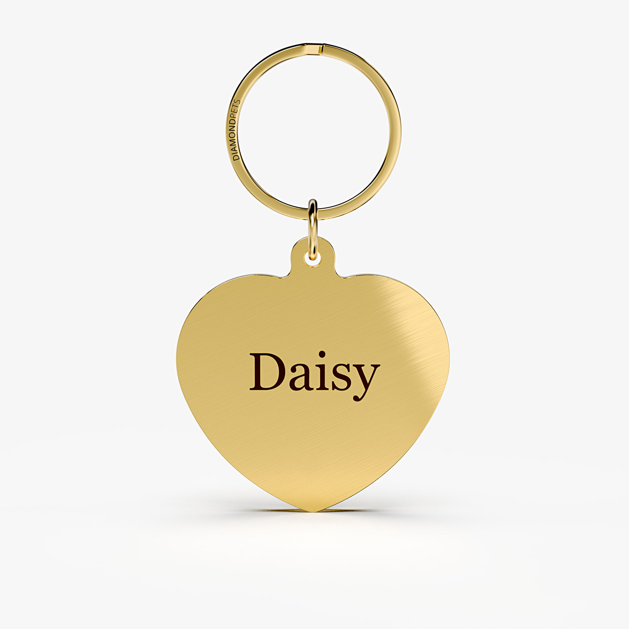 BRASS LOVED ALWAYS PET NAME TAG FRONT SERIF