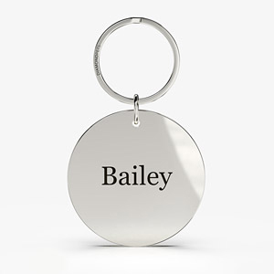 Stainless Steel Pet Name Tag Zoomed